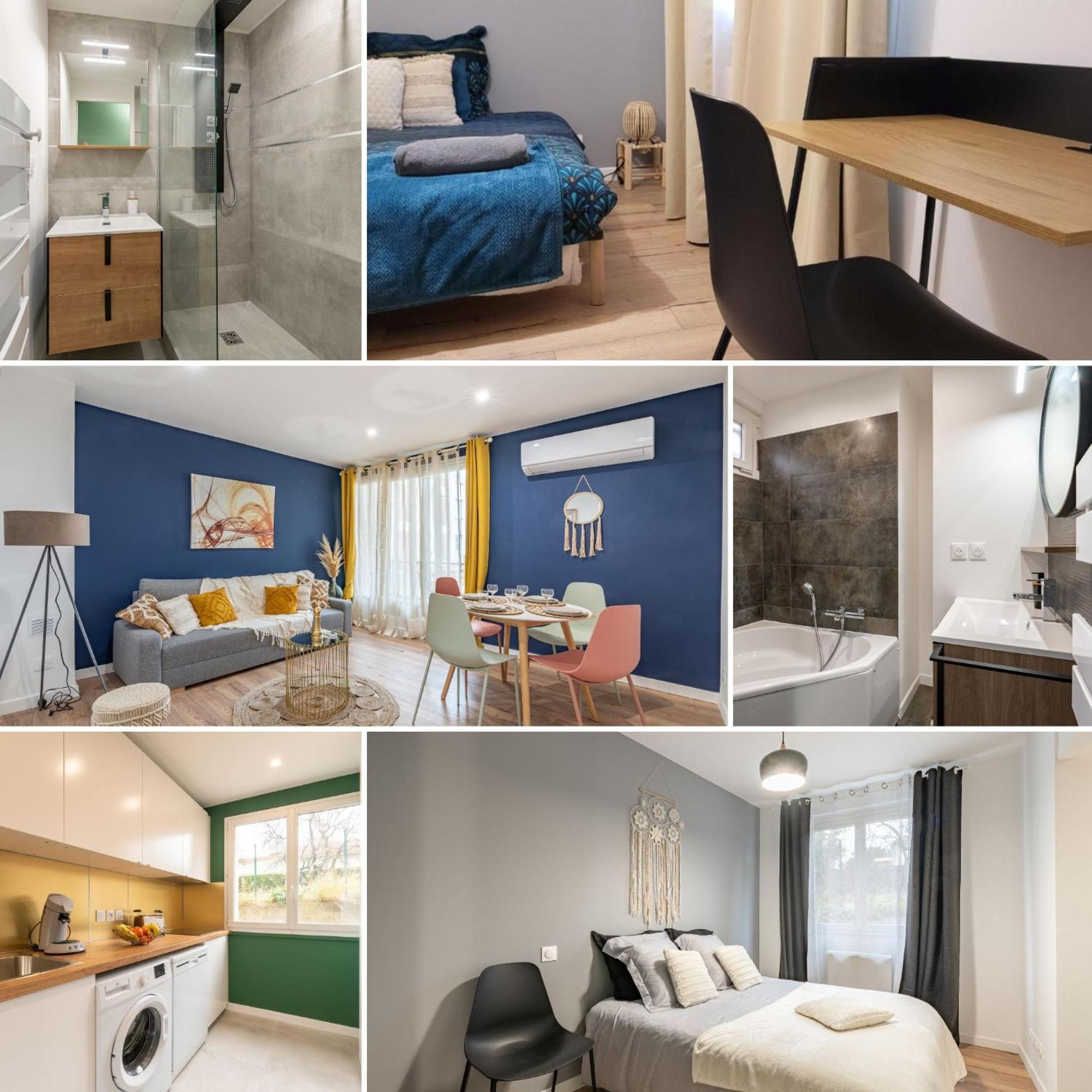 Amja Proche Clinique Saint-Roch Apt 3 Chambres 3 Salles De Bain Parking Gratuit Ideal Famille Groupe Coworking 10 Min Centre Ville 10 Min Plage 5 Min Sortie Autoroute Μονπελιέ Εξωτερικό φωτογραφία